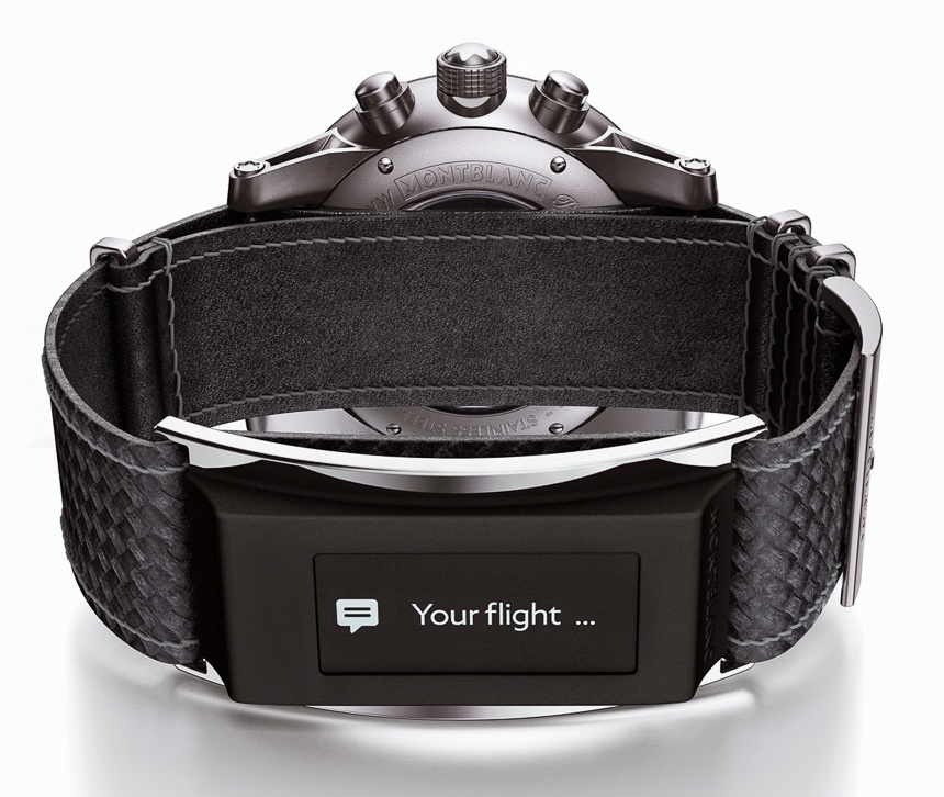 montblanc e strap combines smart wearable device
