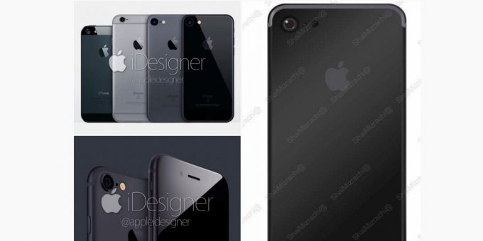 iPhone 7のスペースグレイは、よりブラックに?!新たなレンダリング画像がリークか!
