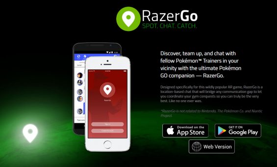 ポケモントレーナー同士のチャットアプリ、RazerGOが大人気!レアポケモンを素早く発見できるかも?!