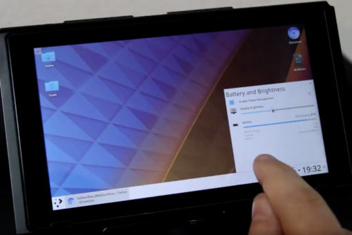 Nintendo SwitchにLinuxをインストールしたツワモノが登場!タッチパネルでブラウザーがしっかりと動作しています