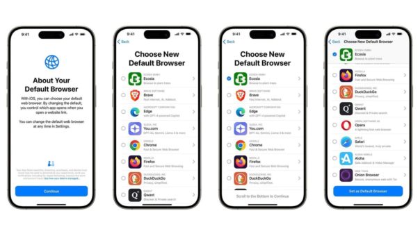 EUがアップルのブラウザー選択画面に関する独占禁止法調査を終了へ